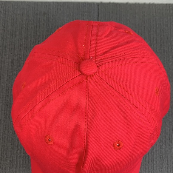 Lansing Baseball Hat Unisex OSFA Red Adjustable Strapback Hit Wear - Picture 5 of 13